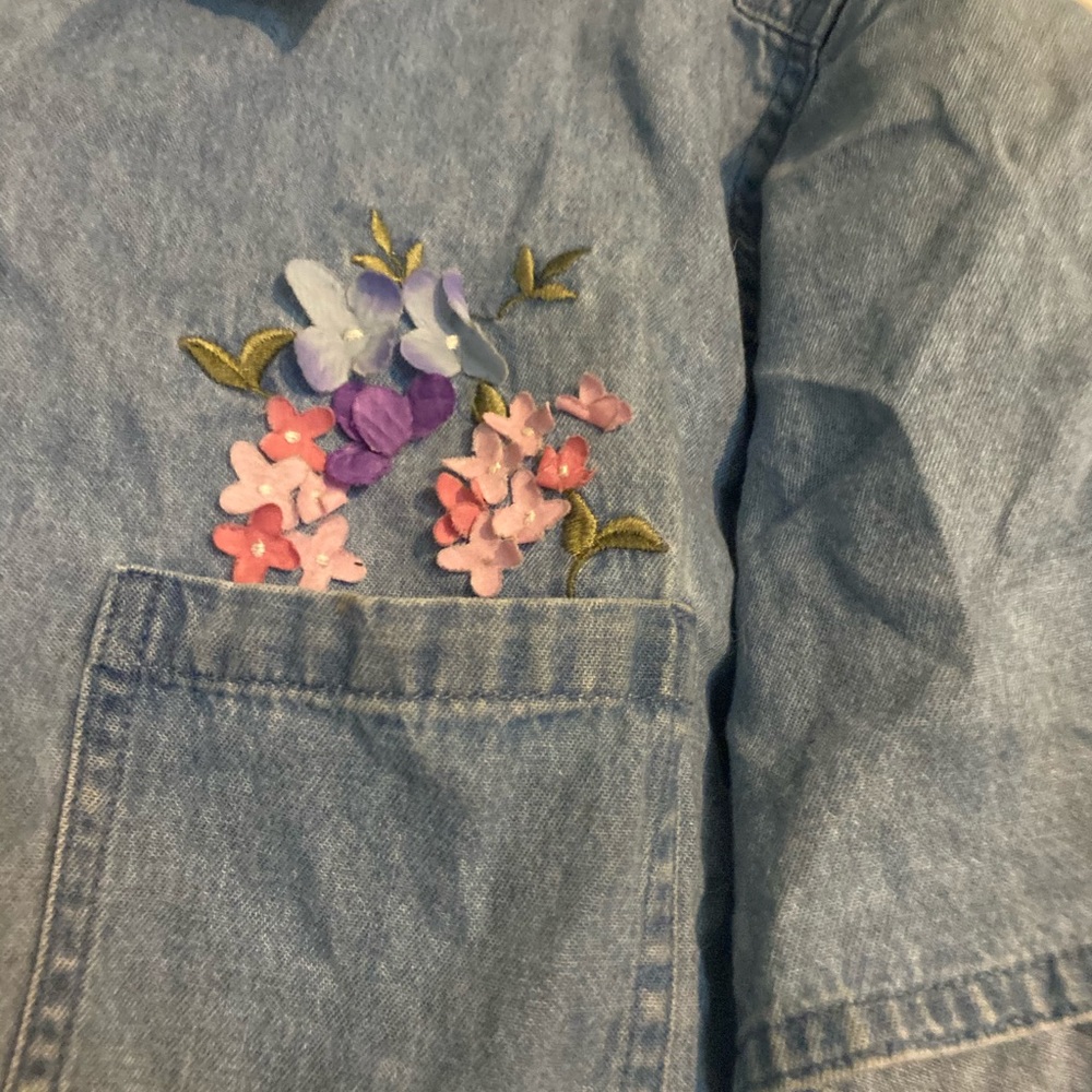 Lemongrass button down denim shirt - size XL